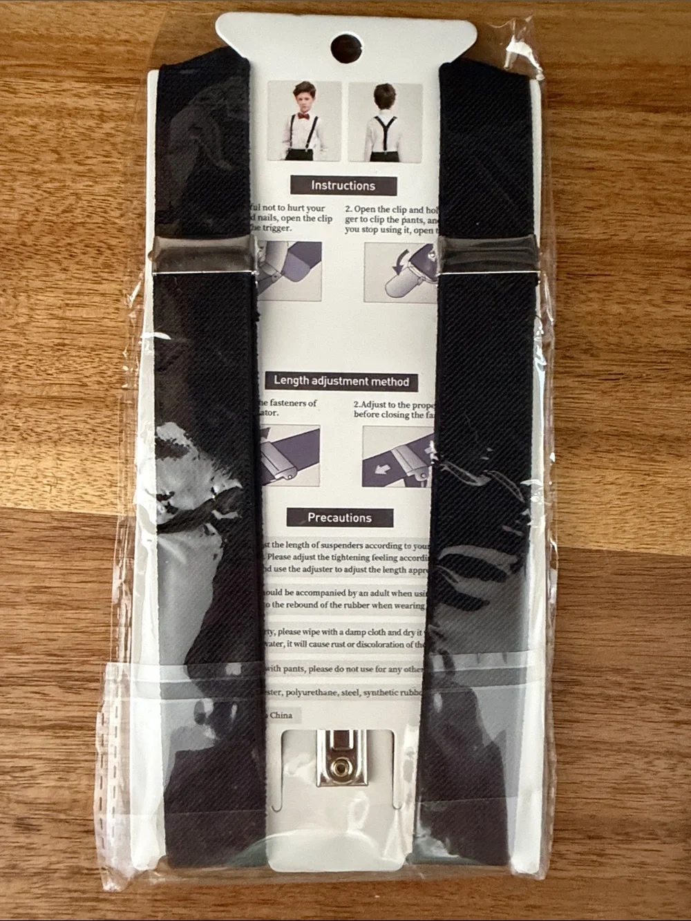 Boys suspenders and 3 ties